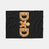 Couverture Polaire Christmas Gingerbread Matching Family Party Xmas P (Devant (Horizontal))