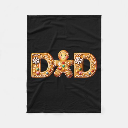 Couverture Polaire Christmas Gingerbread Matching Family Party Xmas P (Devant)