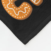 Couverture Polaire Christmas Gingerbread Pajamas Cookie Crusher Monst (Coin)