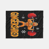 Couverture Polaire Christmas Gingershred Gym Bodybuilding Funny Ginge (Devant (Horizontal))