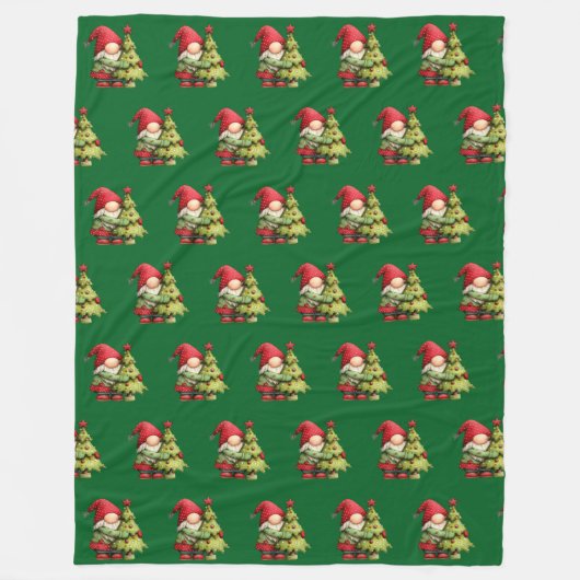 Couverture Polaire Christmas gnome (Devant)