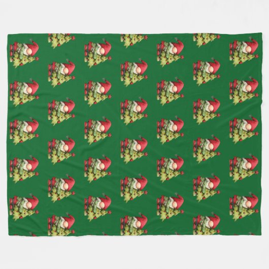 Couverture Polaire Christmas gnome (Devant (Horizontal))