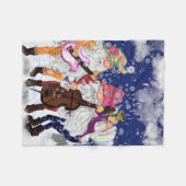 Couverture Polaire Christmas Gnome Music Band Fleece Blanket (Devant (Horizontal))