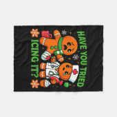Couverture Polaire Christmas Have You Tried Icing It Gingerbread Icu  (Devant (Horizontal))