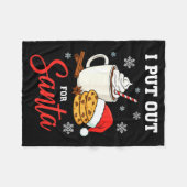 Couverture Polaire Christmas I Put Out For Santa Funny Milk And Cooki (Devant (Horizontal))