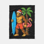 Couverture Polaire Christmas In July Bigfoot Hawaiian Xmas Palm Tree (Devant)