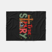 Couverture Polaire Christmas Jesus Cross Religious Christian Xmas Tru (Devant (Horizontal))