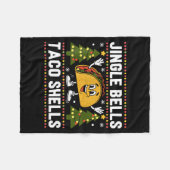 Couverture Polaire Christmas Jingle Bells Taco Shells Funny Xmas Taco (Devant (Horizontal))