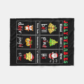 Couverture Polaire Christmas Jolly Syllables Teacher Students Funny S (Devant (Horizontal))