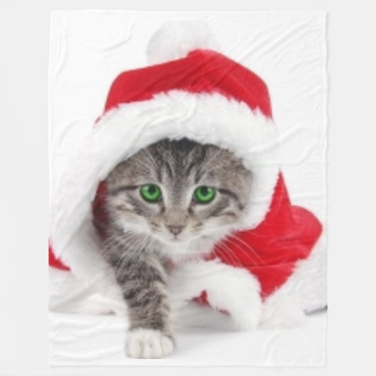 COUVERTURE POLAIRE CHRISTMAS KITTEN (Devant)