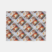 Couverture Polaire Christmas Kitten (Devant (Horizontal))