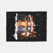 Couverture Polaire Christmas Lights For Cat Lovers Xmas  (Devant (Horizontal))