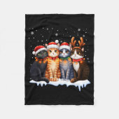 Couverture Polaire Christmas Lights For Cat Lovers Xmas  (Devant)