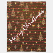 Couverture Polaire Christmas Luxury Christmas Trees Festive (Devant)