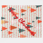 Couverture Polaire Christmas Luxury Christmas Trees Festive (Devant (Horizontal))