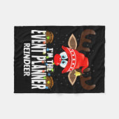 Couverture Polaire Christmas Matching I'm The Event Planner Reindeer (Devant (Horizontal))