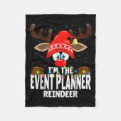 Couverture Polaire Christmas Matching I'm The Event Planner Reindeer (Devant)