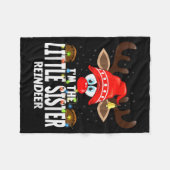 Couverture Polaire Christmas Matching I'm The Little Sister Reindeer (Devant (Horizontal))