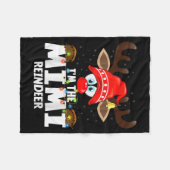 Couverture Polaire Christmas Matching I'm The Mimi Reindeer (Devant (Horizontal))