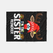 Couverture Polaire Christmas Matching I'm The Sister Reindeer (Devant (Horizontal))
