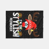 Couverture Polaire Christmas Matching I'm The Stylish Reindeer (Devant (Horizontal))