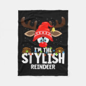 Couverture Polaire Christmas Matching I'm The Stylish Reindeer (Devant)