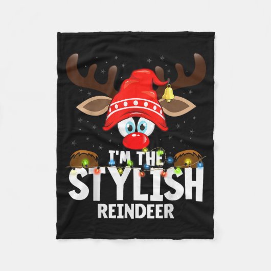 Couverture Polaire Christmas Matching I'm The Stylish Reindeer (Devant)