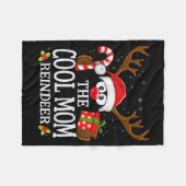 Couverture Polaire Christmas Matching The Cool Mom Reindeer Family  (Devant (Horizontal))
