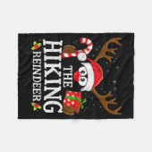Couverture Polaire Christmas Matching The Hiking Reindeer Family (Devant (Horizontal))