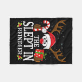 Couverture Polaire Christmas Matching The Slept In Reindeer Family  (Devant (Horizontal))