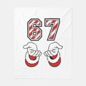 Couverture Polaire Christmas Meme Six Seven 67 6 7 Holiday (Devant)
