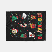 Couverture Polaire Christmas Mental Health Awareness Men Women It's O (Devant (Horizontal))