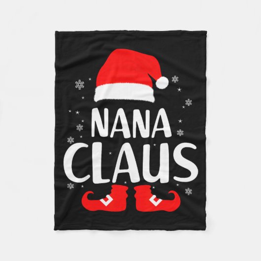 Couverture Polaire Christmas Nana Claus Leopard Family Matching Pajam (Devant)