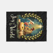 Couverture Polaire Christmas Nativity Christian Birth Of Jesus Joy To (Devant (Horizontal))