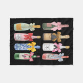 Couverture Polaire Christmas New Year Champagne Gl Coquette Bot-tle M (Devant (Horizontal))