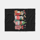 Couverture Polaire Christmas Nurse Funny Peppermint Mocha Profol Er E (Devant (Horizontal))