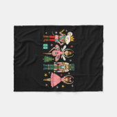 Couverture Polaire Christmas Nutcracker Squad Ballet Dance Women Kid (Devant (Horizontal))