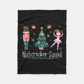 Couverture Polaire Christmas Nutcracker Squad Ballet Dance Women Kids (Devant)