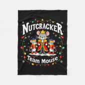 Couverture Polaire Christmas Nutcracker Team Mouse Funny Soldier Xmas (Devant)