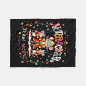 Couverture Polaire Christmas Nutcracker Team Mouse Women Kids Girl  (Devant (Horizontal))