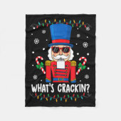 Couverture Polaire Christmas Nutcracker Whats Crackin Funny Xmas Men (Devant)