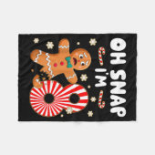 Couverture Polaire Christmas Oh Snap 8 Year Old Gingerbread Man 8th B (Devant (Horizontal))