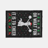 Couverture Polaire Christmas Oh What Fun It Is To Cheer - Cheerleadin (Devant (Horizontal))