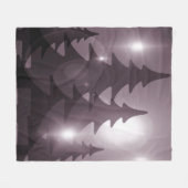 Couverture Polaire Christmas Party Pink Trees Holiday Winter Elegant (Devant (Horizontal))