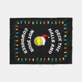 Couverture Polaire Christmas Party Workplace Funny Design  (Devant (Horizontal))