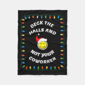 Couverture Polaire Christmas Party Workplace Funny Design  (Devant)