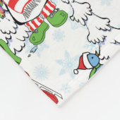 Couverture Polaire Christmas penguin ice skating (Coin)