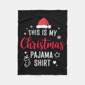 Couverture Polaire Christmas Pj Pajama Pjs (Devant)