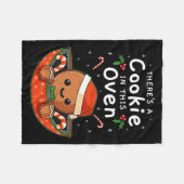 Couverture Polaire Christmas Pregnancy Gingerbread Man Baby Cookie In (Devant (Horizontal))