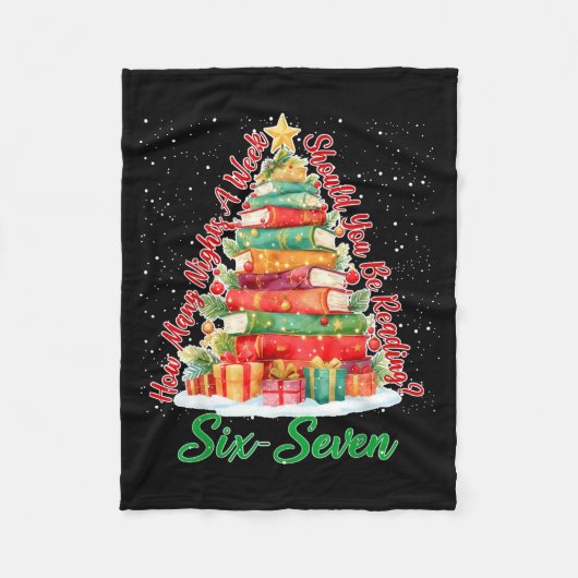 Couverture Polaire Christmas Reading 67 Six Seven Meme Teacher Book L (Devant)